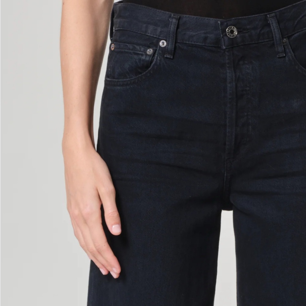 Agolde Ren Black Rinse Faded Denim Jeans size 26 - Picture 2 of 8
